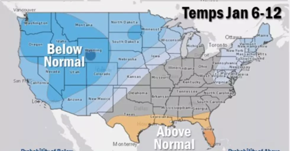 Mother Nature Ringing In New Year With Below Normal Temps