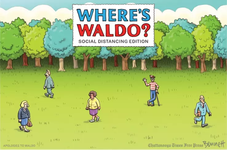 Where S Waldo Coronavirus Social Distancing Edition