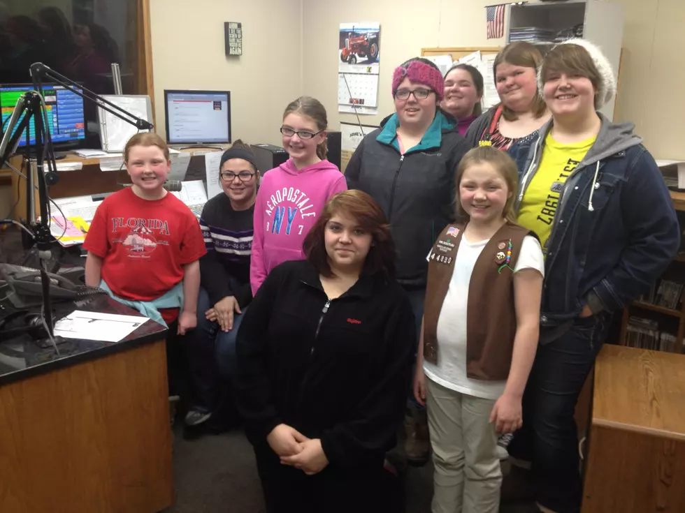 Faribault Girl Scouts Visit Radio Station