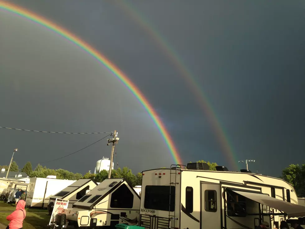 Double Rainbow at the Steele County Fair
