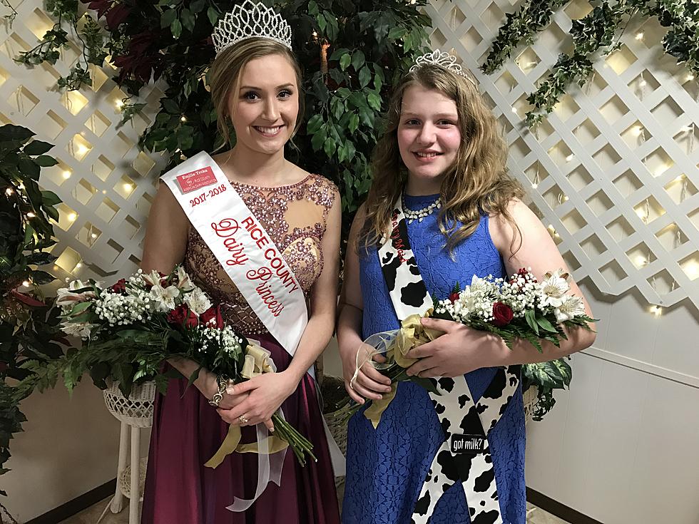 Rice County Dairy Princess Emilie Trcka and Dairy Maid Jacy Saemrow Crowned