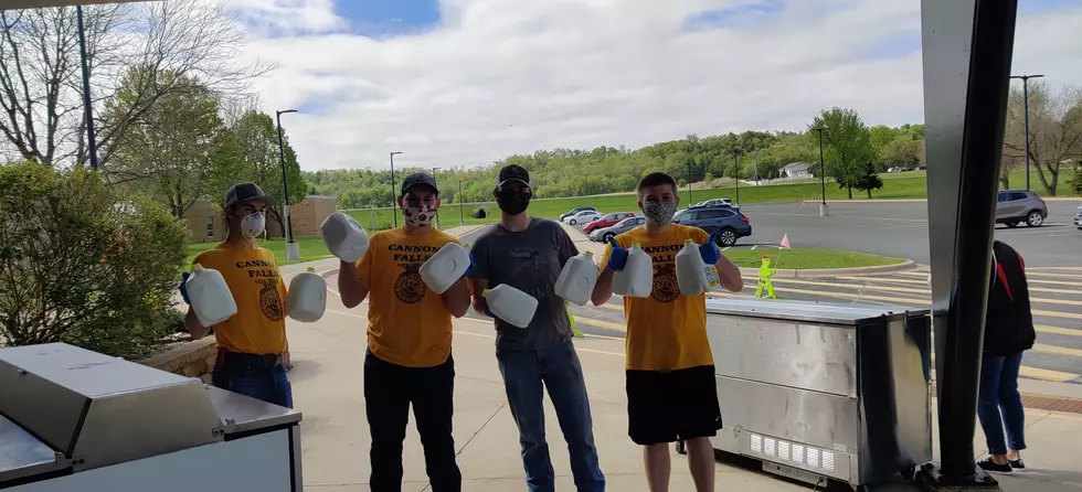 Cannon Falls FFA Members Donate Milk