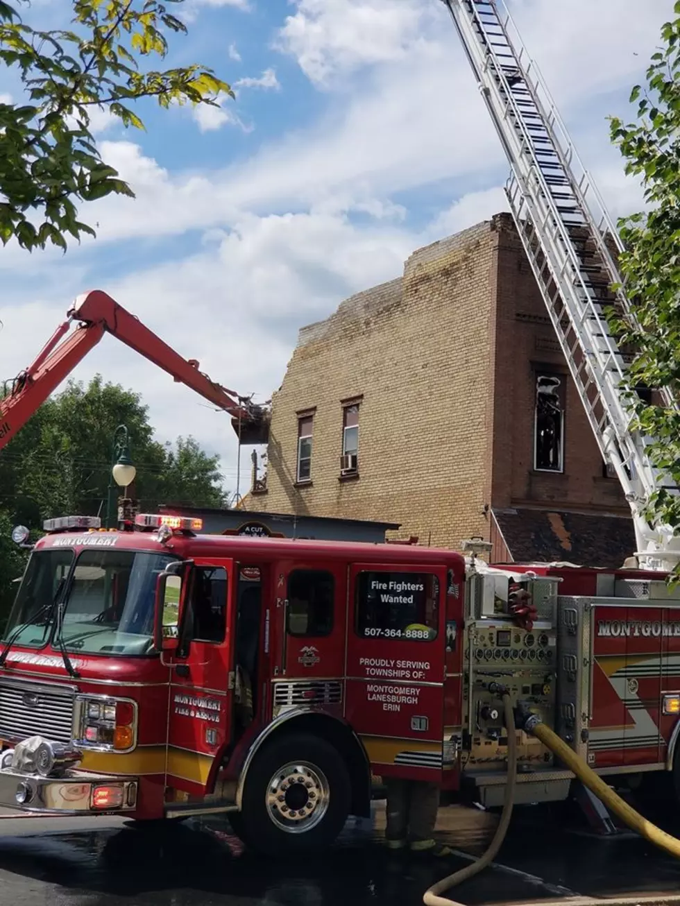 Montgomery Building Damaged By Early Morning Fire Coming Down