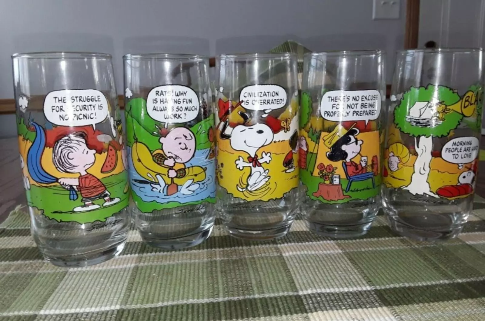 Peanuts Drinking Glasses
