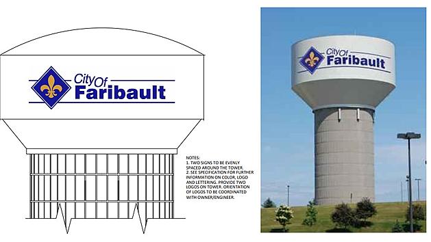 Faribault Water Tower Logos, Beans, Blankets, Blue Cheese