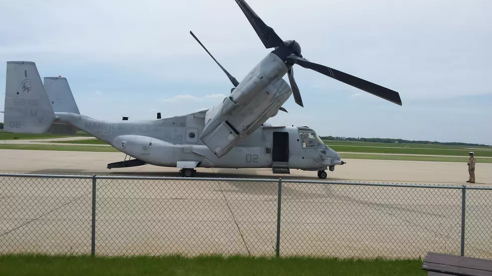 Osprey Lands at Airport