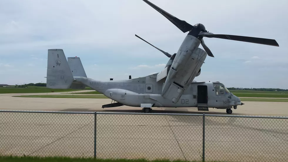 Osprey Departs Owatonna Airport [VIDEO]