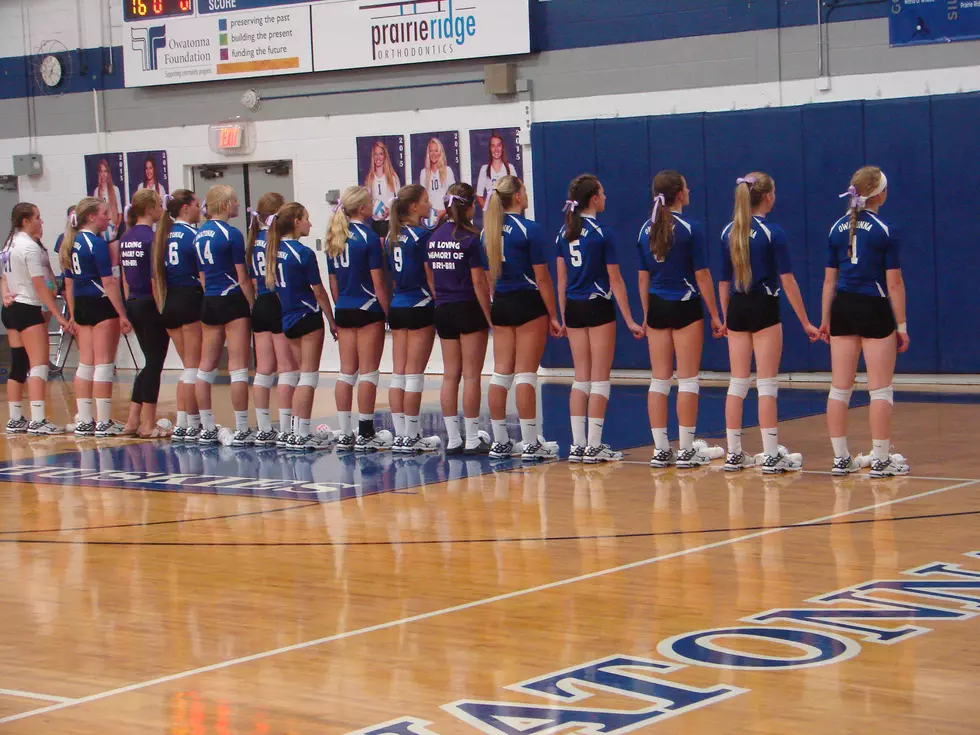 Owatonna Volleyball Falls to Rochester Mayo on Emotional Night