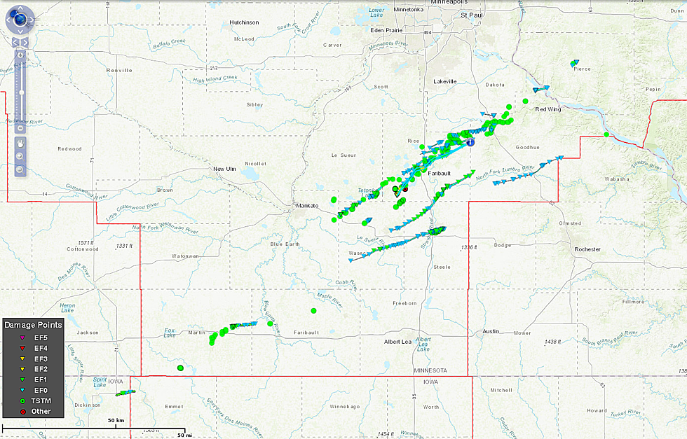 Weather Service Now Says 16 Tornadoes Hit SE Minnesota Sept. 20