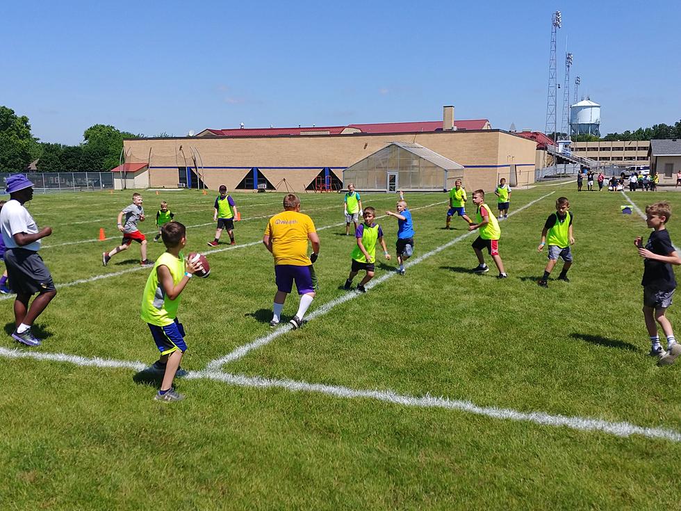 Vikings Youth Camp Takes Over Owatonna High School Football Field
