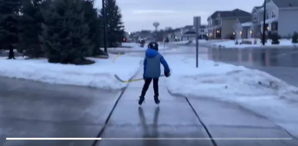 It’s So Icy In Minnesota Today Kids Are Skating On Sidewalks