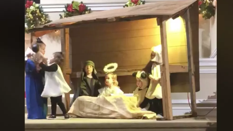 Church Service, Kids, and A Live Nativity Scene [WATCH]