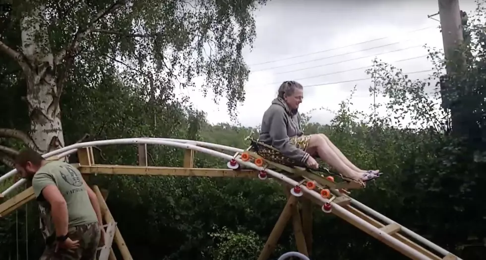 WATCH: Uncle Builds Nephew An Amazing Backyard Roller Coaster!