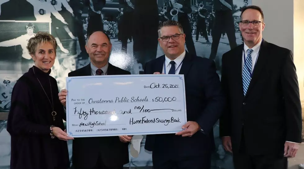 school, bank, donation