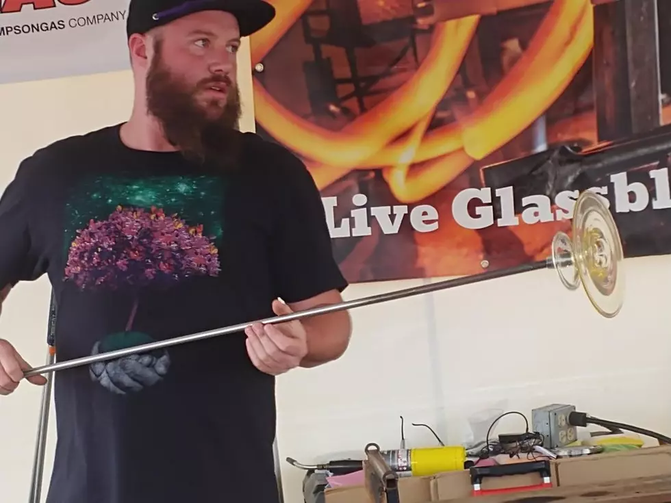 Glass Demo is Red-Hot at Steele County Fair