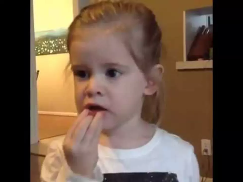Little Girl Tries Warhead Candy For The First Time
