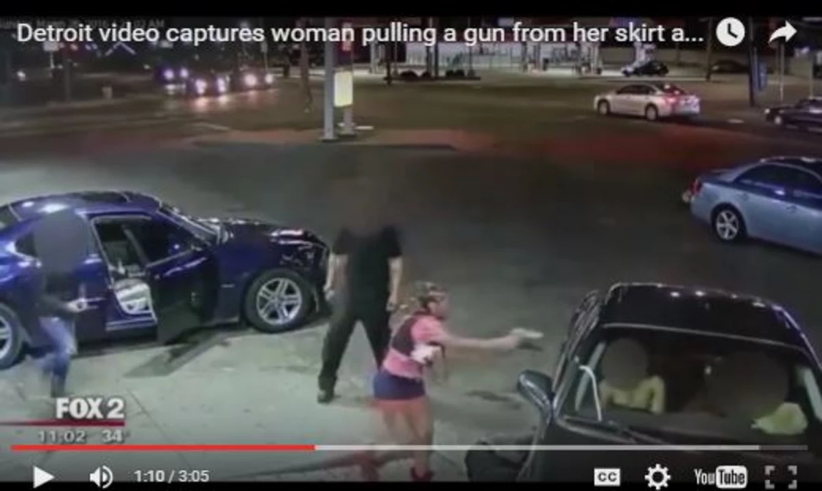 Video Of Detroit Woman Shooting At Rival