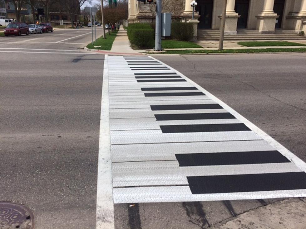 Piano Keyboards Pop Up At Downtown Kalamazoo Crosswalks To Promote Gilmore Festival