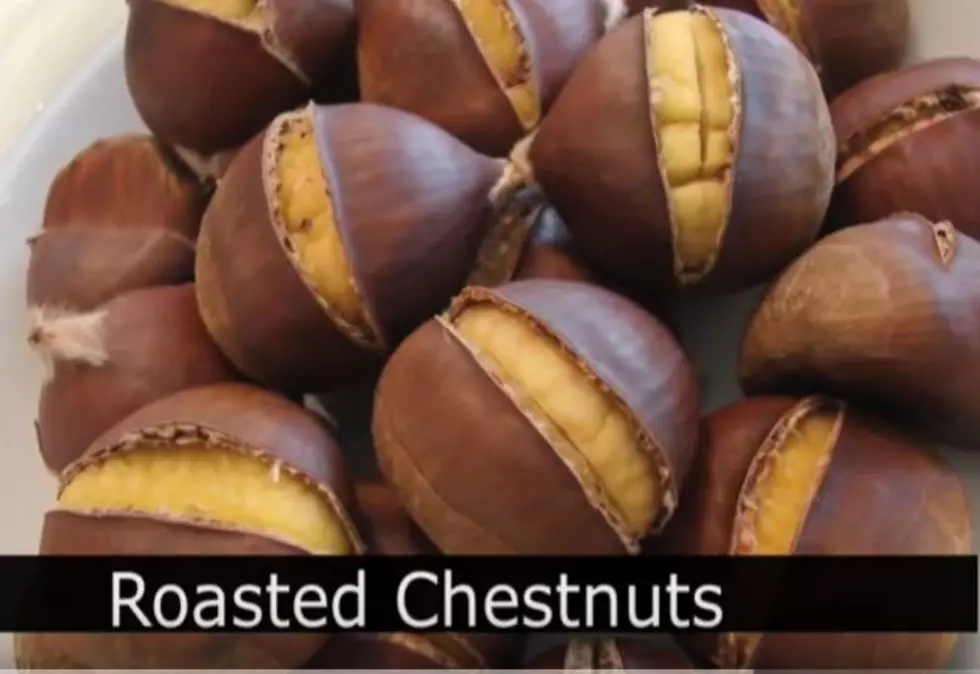 A Classic Christmas Treat, Roasted Chestnuts On A Snowy Night.