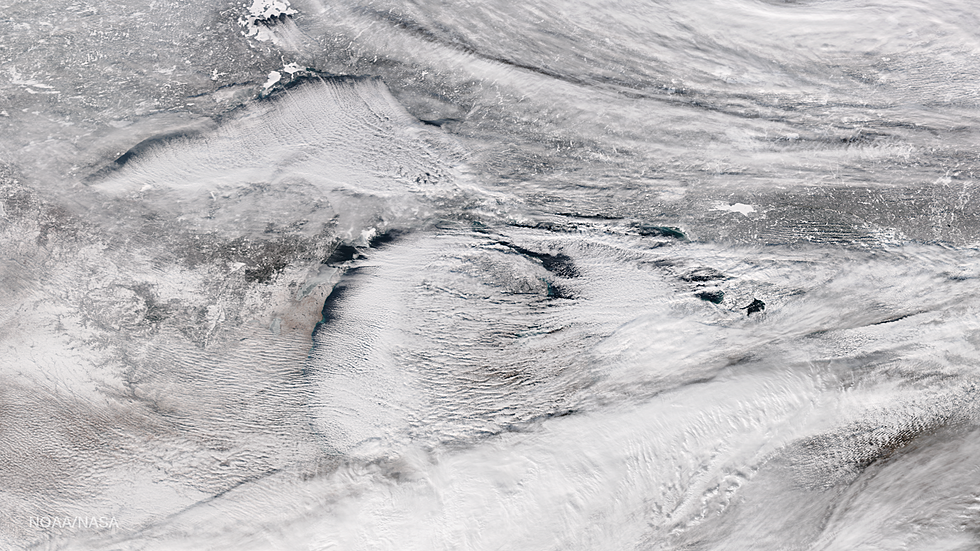 This Is What Michigan&#8217;s Lake-Effect Snow Looks Like from Space