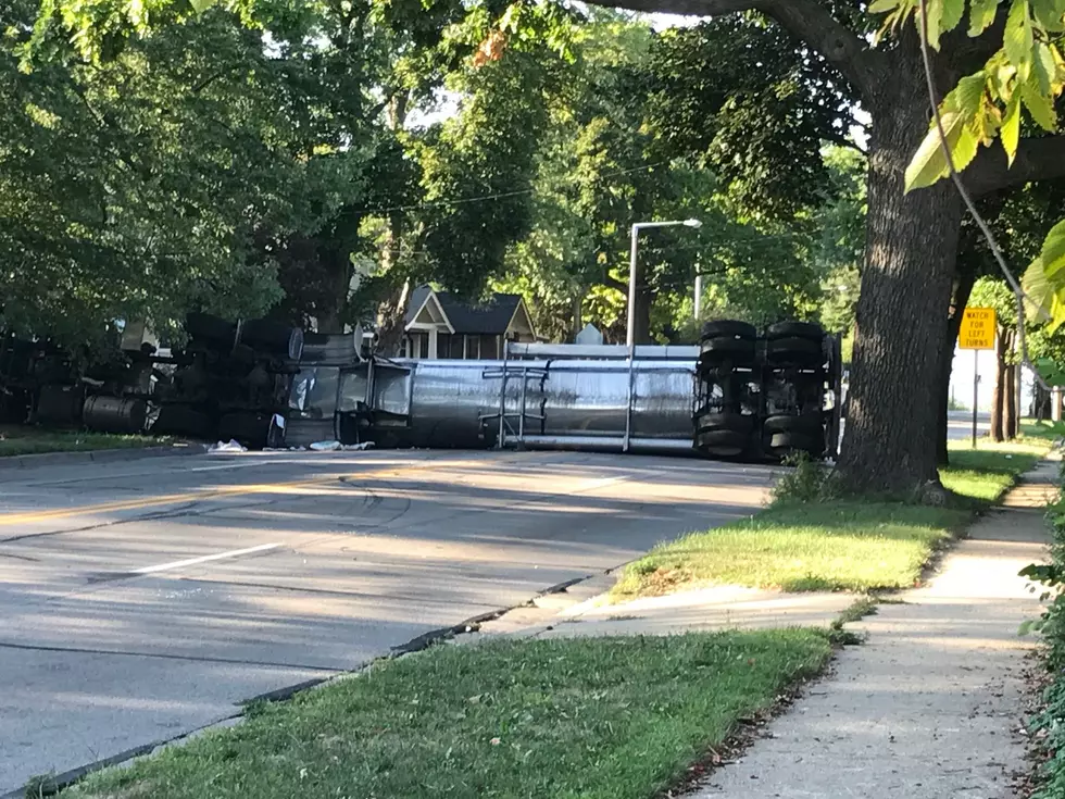 Pictures Of The Overturned Tanker That Closed Westnedge Ave