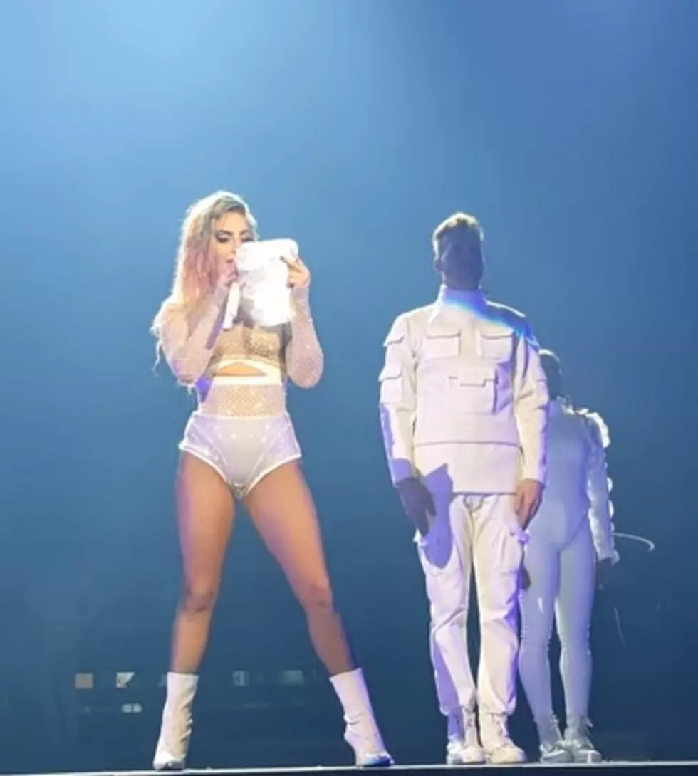 Lady Gaga Reads Detroit Fan&#8217;s Letter On Stage And Hugs Him