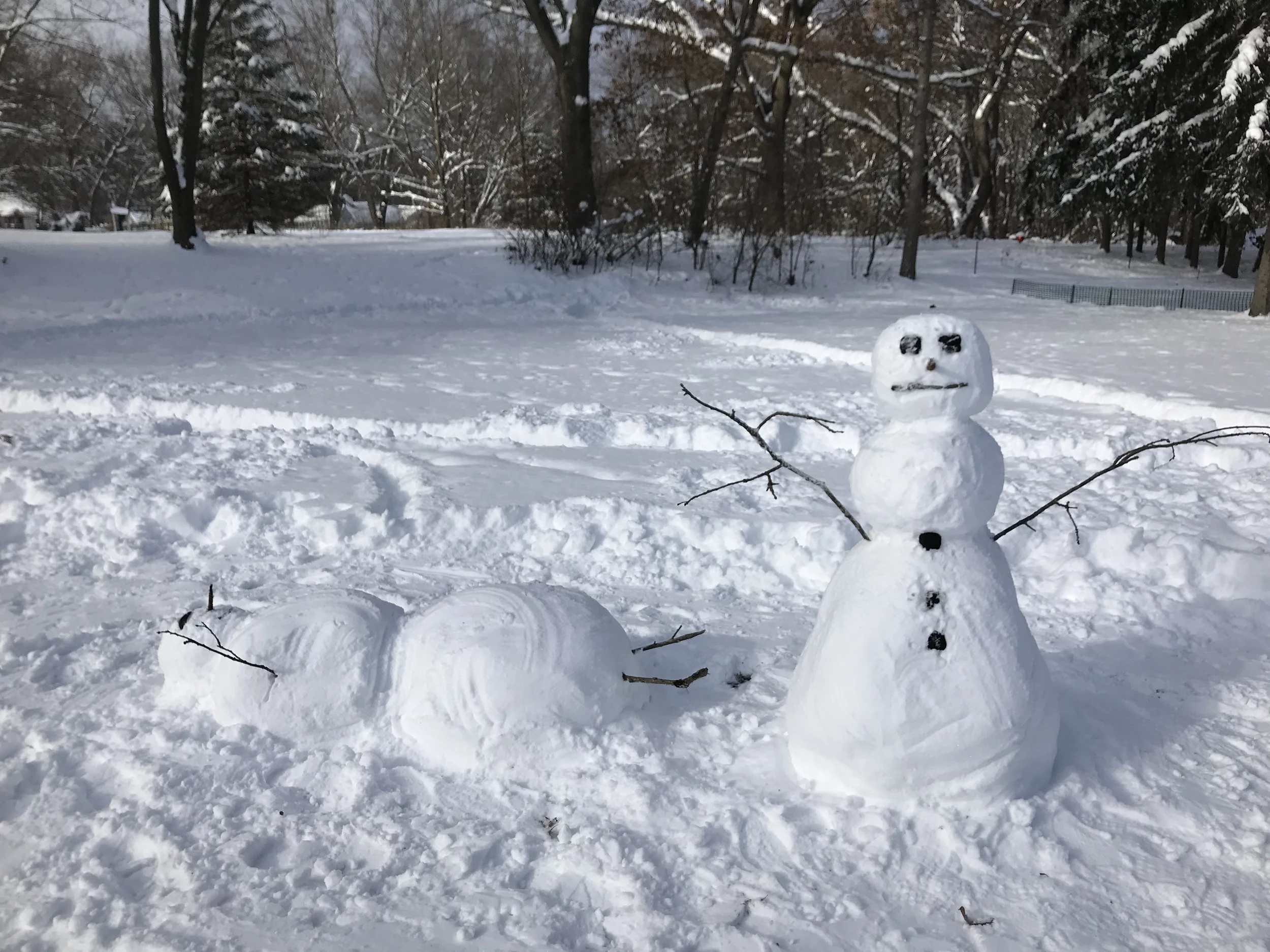 Building a snowman, BU Today