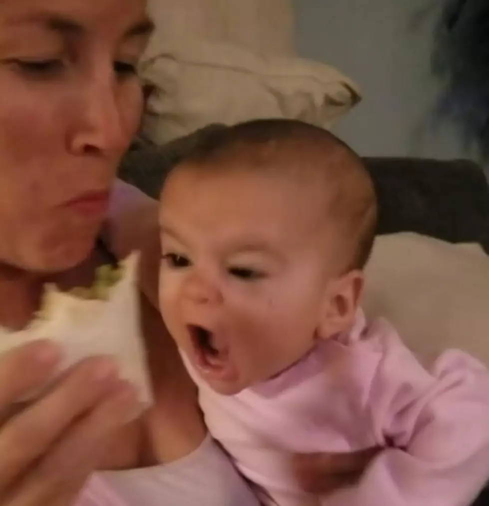 Funny Video of Michigan Baby Trying to Eat Burrito Going Viral