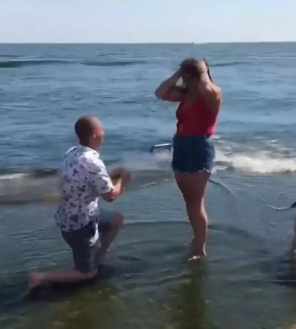 A Man Slipping Into Lake Michigan During Proposal Goes Viral