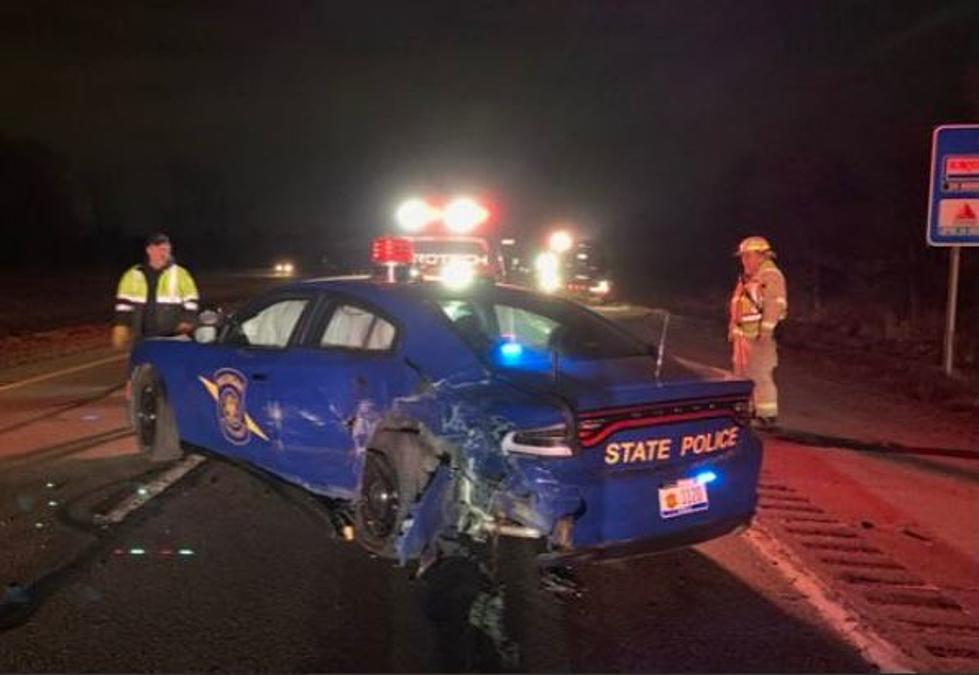 Michigan State Police Car Hit by Self-Driving Tesla in Lansing