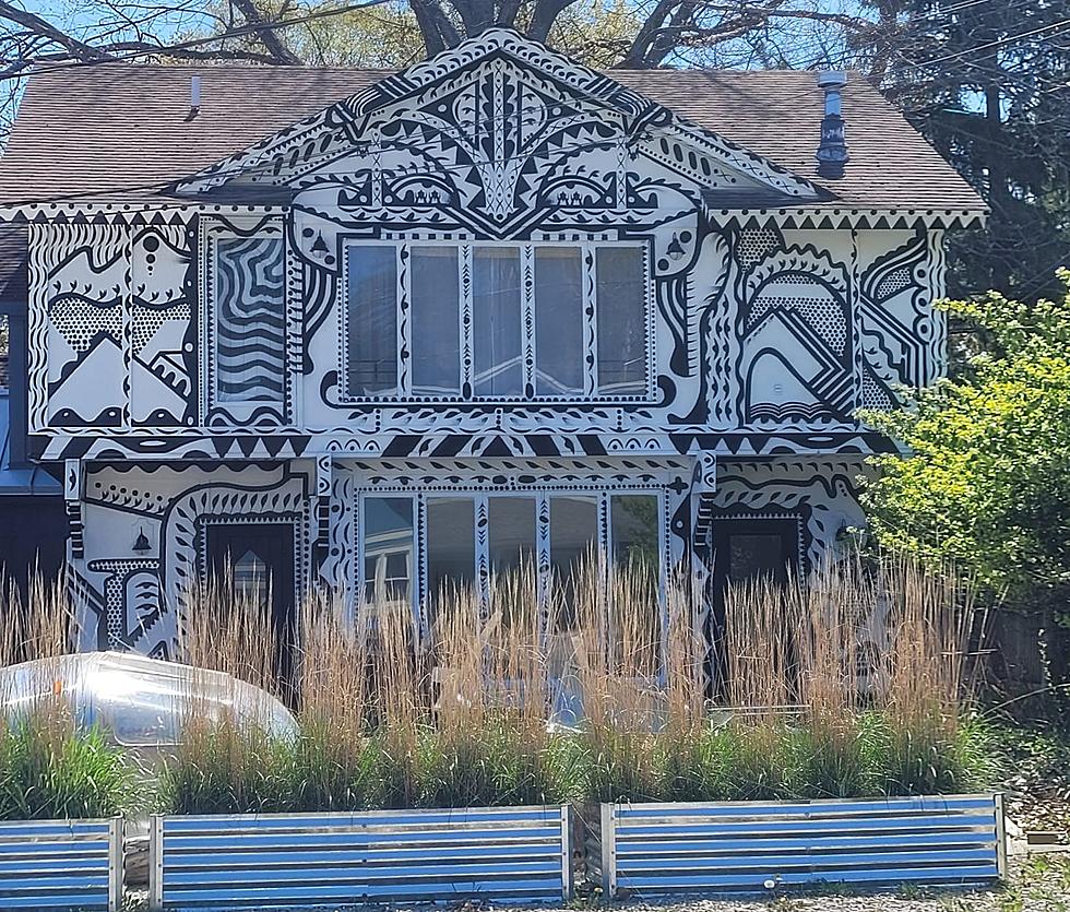 This House Northwest of Traverse City Is Painted Like A Blacklight Fuzzy Poster