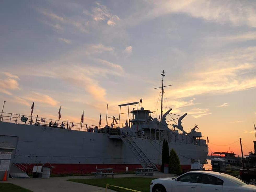 USS LST 393 Docked on Lake Michigan Took Troops To Normandy on D-Day