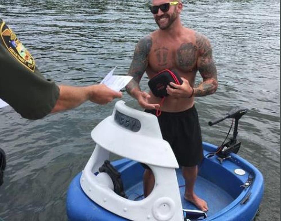 Indiana Man Legally Registers Little Tikes Boat & Takes It For A Ride