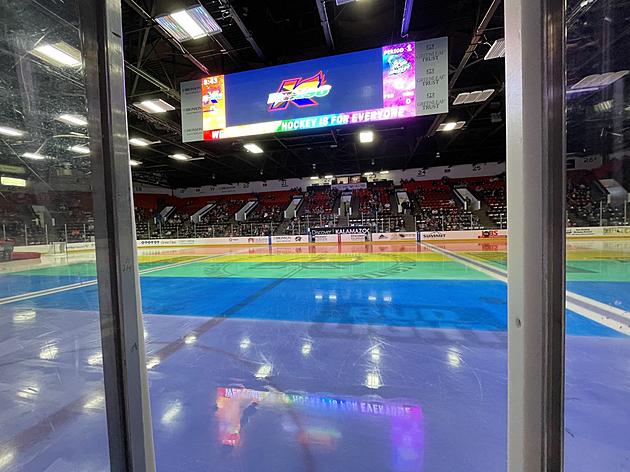 The Kalamazoo Wings Get a Shoutout from NHL for Rainbow Ice Game