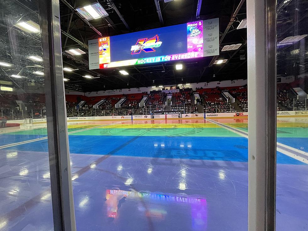 The Kalamazoo Wings Get a Shoutout from NHL for Rainbow Ice Game