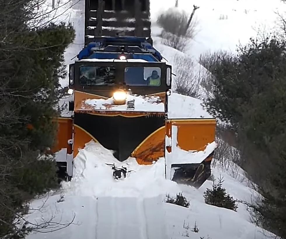 The Clever Way Michigan's U.P. Removes Snow From Its Train Tracks