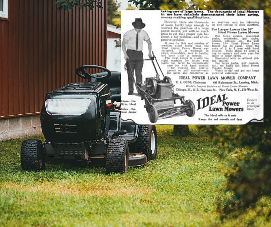 A Lansing MI Company Introduced World s First Riding Lawn Mower