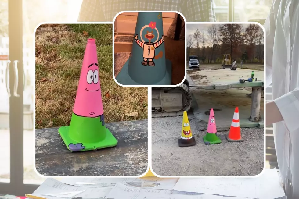 Who’s Responsible for These Spongebob Traffic Cones in Ohio?