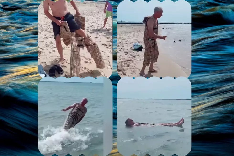 Chicago Man Floats in Lake Michigan with Cork Suit