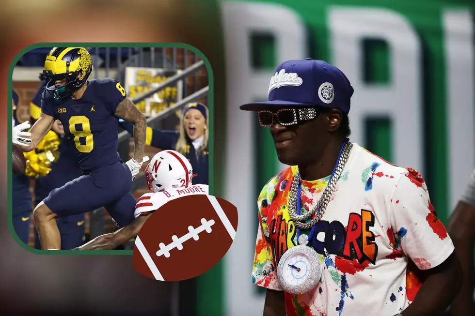 Flavor Flav is a Michigan Fan? Rapper Spotted on Sidelines at The Big House