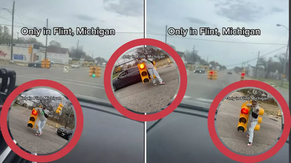 Fallen Traffic Signal Surprises Flint Residents