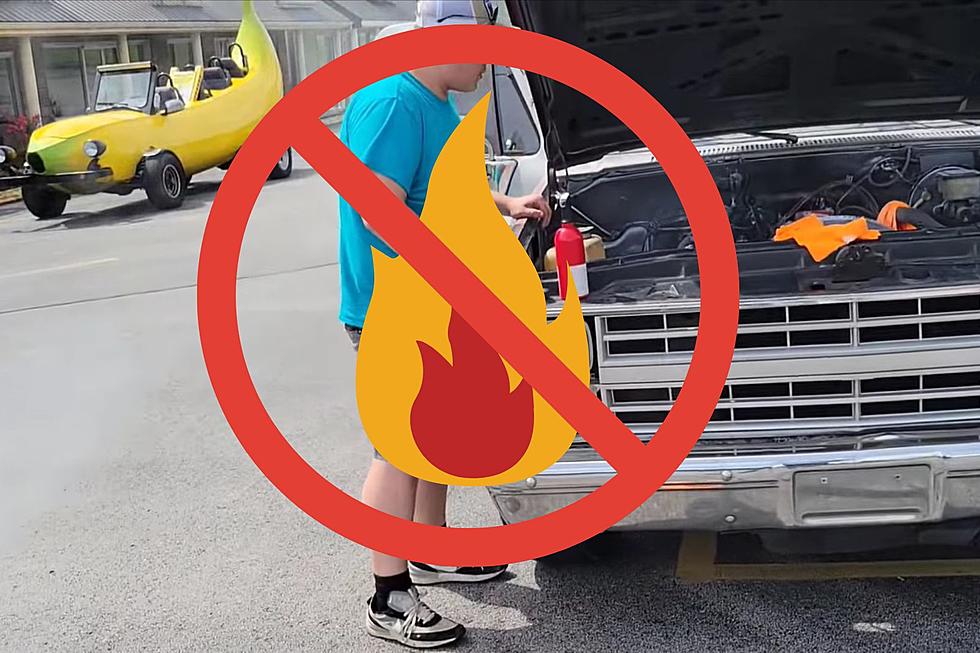 Kalamazoo’s Big Banana Car Returns to Michigan; Saves Burning Car