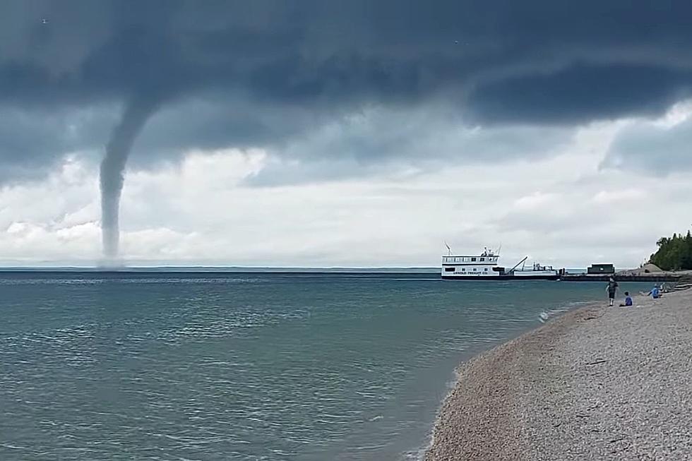 Waterspout Caught On Video Near Mackinac Bridge Over Lake Huron