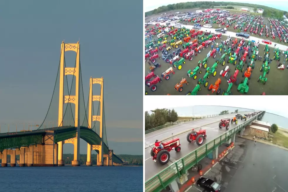 Annual Antique Tractor Crossing Returns to Mackinac Bridge