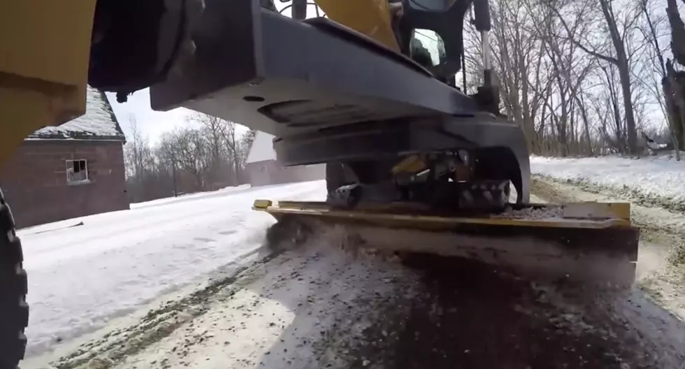 Mesmerizing Video Shows Winter Grading of Southwest Michigan Roads