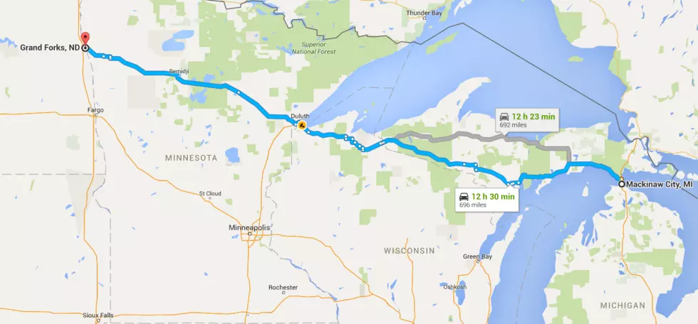 12 hours out of Mackinaw City