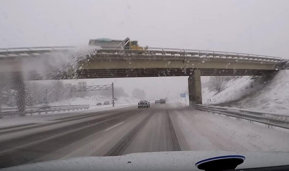 Kalamazoo Driver Nearly Killed by Falling Snow [VIDEO]