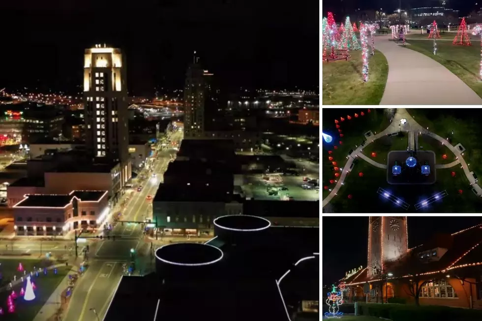 See Twinkling Christmas Lights in Drone Flight Over Battle Creek
