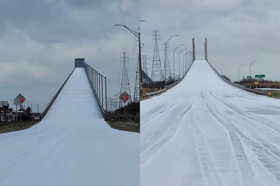 These Steep Snow-Covered Texas Bridges Look More Like Upper Peninsula Ski Jumps