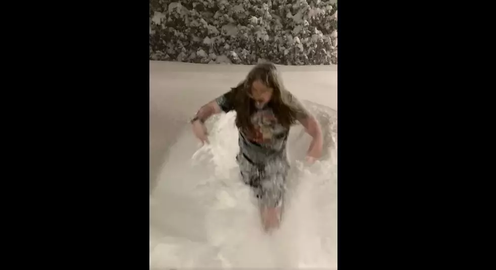 For Your Entertainment, this Yooper Teen Dives Into 3 Feet of Fresh Manistique, Michigan Snow
